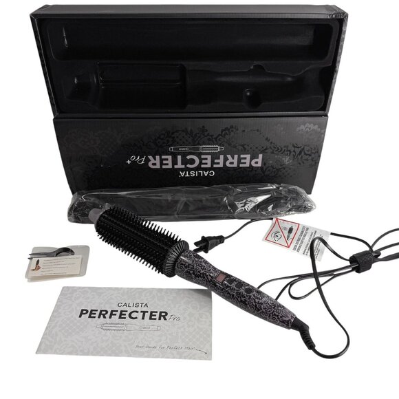 Calista Perfecter Pro Grip Heated Round Curling Brush 1.5" NEW OPEN BOX - Picture 1 of 8